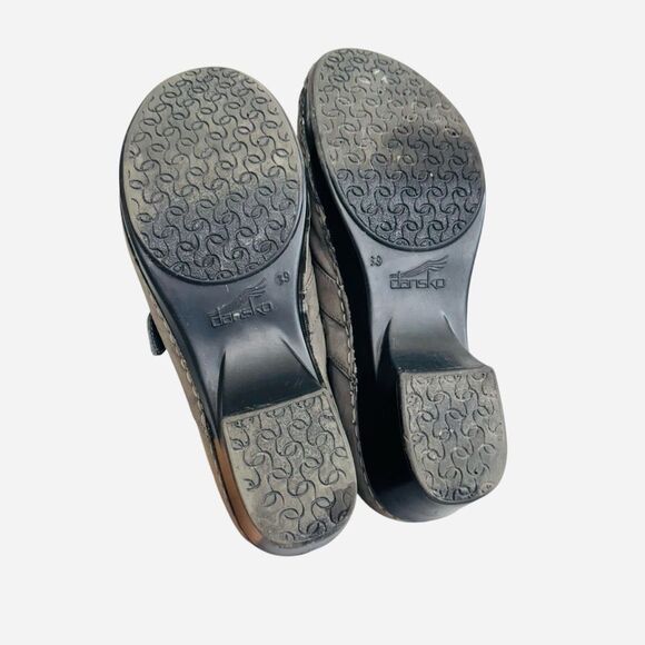 Dansko Tamara Women's Gray Nubuck Round Toe Casual Slip On Wedge Clog Sz 9 - Picture 4 of 7